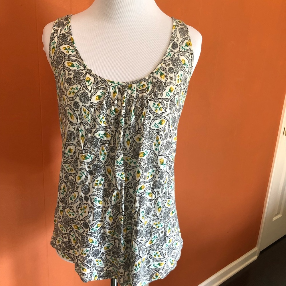 Anthropologie floral tank top